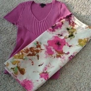 Floral skirt set pink size 10 BARBIECORE